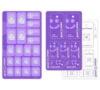 Good Peeps Lost & Found Stickers and Tags - QR Labels for Water Bottles, Luggage, Laptops, Pet Collars, and More - Purple