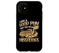 Good Pun Put Me In Hissterics Hognose Snake Puns Reptile Case for iPhone 11