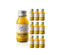 Good Shots - Ginger and Turmeric Health Shot Drinks, High Strength, Vegan, Immune Support, Fresh Turmeric Root and Ginger 60ml Bottles Pack of 9, Made with 100% Pressed Juice