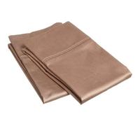 Good Sleep Bedding 1000 Thread Count 100% Egyptian Pillow Cases, Long-Staple 100% Cotton, Sateen Weave 2 Piece Queen/Standard Taupe