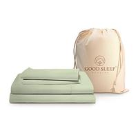 Good Sleep Bedding California King Sheet Sets - 4 Pc,100% Cotton Bed Sheets, 800 TC Cal King Sheets, 16" Deep Pocket California King Sheets, Durable California King Bed Sheets - Sage Sheets