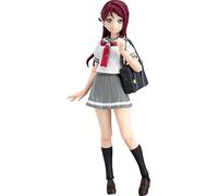 GOOD SMILE COMPANY Figma Riko Sakurauchi Figure - Action Figure - Medium - 12 Years to 18 Years - Includes Three Face Plates, School Bag, Plastic Bag, Shrimp Plushy, Bare Feet Parts, Pompoms