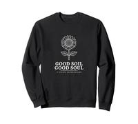 Good Soil Good Soul Sunflower Line Art Sweatshirt