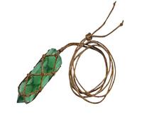 Good Symbolic Meaning: The Fluorite Pendant Has A Symbolic Meaning Of Energy, Using It As A Decoration Or Wearing It Can Not Only Add A Touch Of D, Se référer au descriptif, Natural Blue-Green
