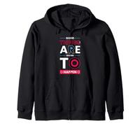 Good Things Are Going To Happen - Positive Minimalist Zip Hoodie