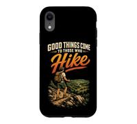 Good Things Come To Those Who Hike Hiking Hiker Gift Vintage Case for iPhone XR