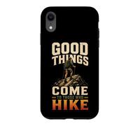 Good Things Come To Those Who Hike Hiking Hiker Gift Vintage Case for iPhone XR