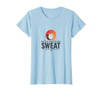 Good Things Come to Those Who Sweat Workout Motivation T-Shirt, Women, Baby Blue, L