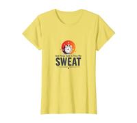 Good Things Come to Those Who Sweat Workout Motivation T-Shirt, Women, Lemon, M
