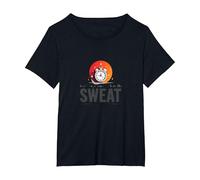 Good Things Come to Those Who Sweat Workout Motivation T-Shirt, Women's Plus, Black, 6X