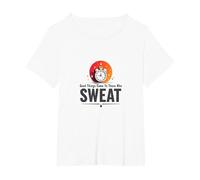 Good Things Come to Those Who Sweat Workout Motivation T-Shirt, Women's Plus, White, 4X