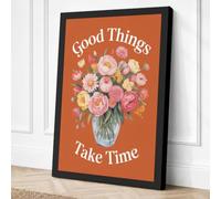 Good Things Take Time Canvas Wall Art Print 30x20 Inch