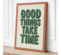 Good Things Take Time Canvas Wall Art Print 30x20 Inch