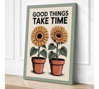 Good Things Take Time Canvas Wall Art Print 30x20 Inch