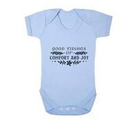 Good Tidings of Comfort and Joy [BCX] Baby Grow Vest, 6-12 Months, Pastel Blue