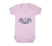 Good Tidings of Comfort and Joy [BCX] Baby Grow Vest, 6-12 Months, Pastel Pink