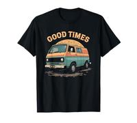 Good Times Camping Vans Car Lovers Gift Funny Vintage Retro T-Shirt