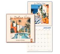 Good Tuesday - 12" x 12" Square Wall 2026 Calendar - La Dolce Vita - Stunning Illustration Designs - 100% Recycled Paper, UK Made