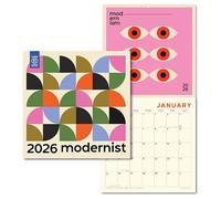 Good Tuesday - 12" x 12" Square Wall 2026 Calendar - Modernist Art Design - 100% Recycled Paper, UK Made