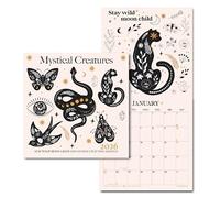 Good Tuesday - 12" x 12" Square Wall 2026 Calendar - Mystical Creatures Design - 100% Recycled Paper, UK Made