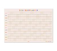 Good Tuesday - 2026 Wall Planner - Landscape Layout, Pastel Colours - This is Your Year - Week Numbers & Moon Phases - Non-Toxic Vegetable Ink, 100% Recycled Matte Paper, UK Made