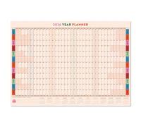 Good Tuesday - 2026 Wall Planner - Landscape Layout with Moon Phases, Work Hard, Play Nice - Non-Toxic Vegetable Ink, A1, 100% Recycled Paper, UK Made