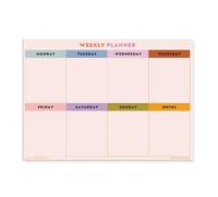 Good Tuesday - A3 Weekly Magnetic Rainbow Grid Planner - Fridge Magnet Planner - Designed for Meal Plans, Chores & Family Use - Easy Wipe Laminated Surface - Designed & Made in the UK