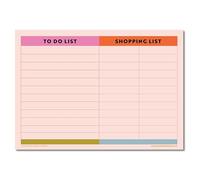 Good Tuesday A4 Magnetic Shopping & To Do List, Fridge Magnet Planner with Flexible Dry Wipe Surface, Ideal for Family Organisation, Peachy Multi-Coloured, UK Made