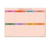 Good Tuesday - A4 Weekly Magnetic Rainbow Grid Planner, Fridge Magnet Planner. Ideal for Meal Plans, Chores & Family Use with an Easy WIpe Laminated Surface, Designed & Made in the UK