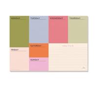 Good Tuesday - A4 Weekly Undated Planner Pad - 52 Tear Away Pages - Block My Life - Ideal for Students and Offices - Printed on 100% Recycled Uncoated Matte Paper - Made in the UK