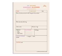 Good Tuesday A5 Daily Undated Social Media Planner Pad, 50 Tear-Off Pages, Recycled Matte Paper, Multi-Coloured, UK Designed & Made