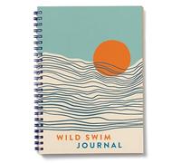 Good Tuesday A5 Tidal Waves Swim Journal - Wiro-bound Swimming Journal, Log 120 Swims - Kit Checklist, Year View Swim Tracker - Record Environment, Conditions, Duration & More, UK Made