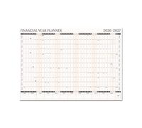 Good Tuesday - April 2026 - March 2027 Financial Year Wall Planner, Minimalist Design, A1 Landscape Planner, Designed and Made in the UK