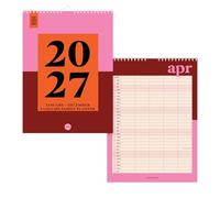 Good Tuesday Bold Block 2027 Family Planner, 5 Column Calendar, A3
