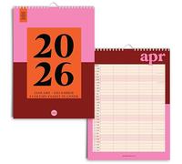 Good Tuesday - Bold Blocks - A3 5-Column Family Wall Planner - 100% Recycled Paper, UK Made