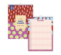 Good Tuesday - Colour Flow 2027 Family Planner, 5 Column Wall Calendar, Printed with UK & US Holidays, Week Numbers and Moon Phases, Designed & Made in the UK, Multi-Coloured, A3