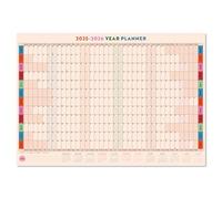 Good Tuesday - Large A1 2025-2026 Academic Wall Planner - Landscape Layout, Work Hard, Play Nice - Non-Toxic Vegetable Ink, 100% Recycled Paper, UK Made