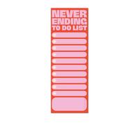 Good Tuesday - Never Ending To Do List Magnetic Fridge Planner, Pink & Red, Reusable Dry Wipe, Fully Magnetic, Recyclable, Made in the UK