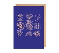 Good Tuesday - Ocean Paradise Greeting Card, Blank Inside, Premium Beach Card for All Occasions, Blue, A6