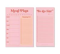 Good Tuesday Pink & Red A4 Meal Planner and Slim To Do List Pad Set