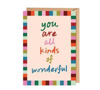 Good Tuesday Thank You & Appreciation Card | All Kinds of Wonderful | A6 | With Envelope | Blank Inside Greetings Card | Bleed-Proof Paper | UK Made | For Birthdays, Congratulations or Any Occasion