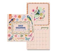 Good Tuesday Whimsical Folk Songbirds 2027 Wall Calendar, Birds, 30x60 cm