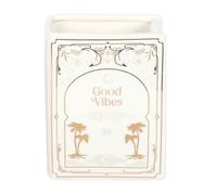 Good Vibes Book Vase Something Different White One Size