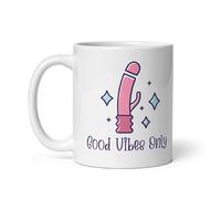 Good Vibes Only Coffee Mug - Positive Vibes Ceramic Mug - Inspirational Gift for Women, Men, Friends, Coworkers - Motivational Morning Mug for Home or Office - Dishwasher & Microwave Safe