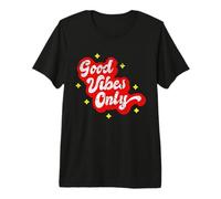Good Vibes Only Positive Vibe Vintage Distressed Sunset Premium T-Shirt