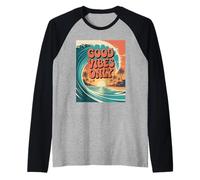 Good Vibes Only Raglan Baseball Tee