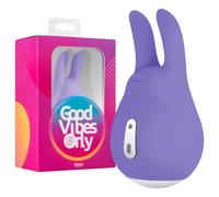 Good Vibes Tedy - rechargeable bunny clitoral vibrator (purple)