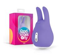 Good Vibes Tedy - Rechargeable Bunny Rabbit Vibrator (Purple)