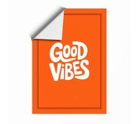 Good Vibes Typography Unframed Wall Art Print A1 (84.1×59.4cm), Wall Decor for Living Room, Bedroom, Office & Home, Art Gift