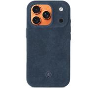 GOOD WILHELM Alcantara Case for iPhone 17 Pro Max - Handmade Premium Case Made from Original Italian Alcantara, 360° Protection, Magnetic Charging (Nordic Blue, iPhone 17 Pro Max)